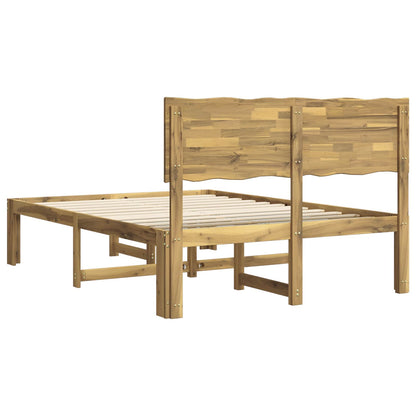 Tweepersoonsbed met hoofdeinde ROSTOCK Wit 135 x 190 cm