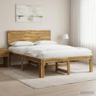Bed 140x190 cm massief acaciahout wit