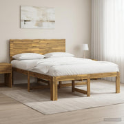 Bed 140x190 cm massief acaciahout wit