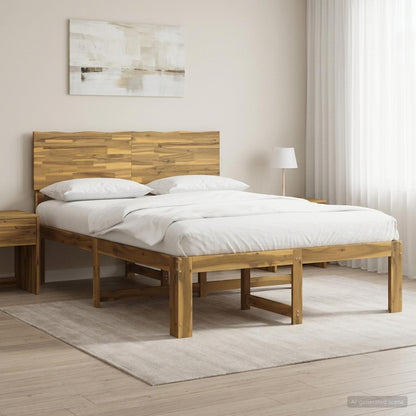 Tweepersoonsbed met hoofdeinde ROSTOCK Wit 140 x 190 cm