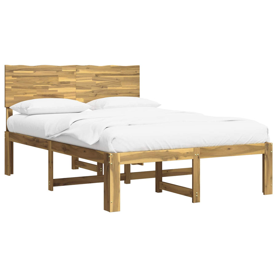 Tweepersoonsbed met hoofdeinde ROSTOCK Wit 150 x 200 cm