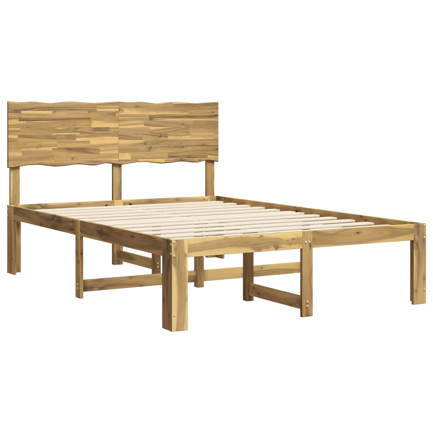Tweepersoonsbed met hoofdeinde ROSTOCK Wit 150 x 200 cm