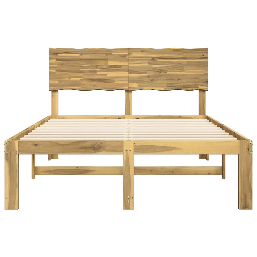 Tweepersoonsbed met hoofdeinde ROSTOCK Wit 150 x 200 cm