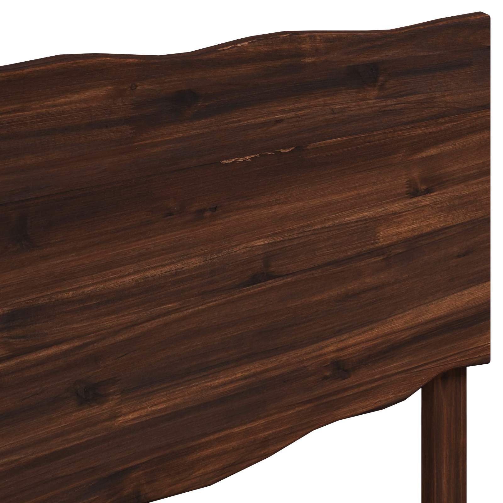 Tweepersoonsbed met hoofdeinde ROSTOCK Donkerbruin 160 x 200 cm