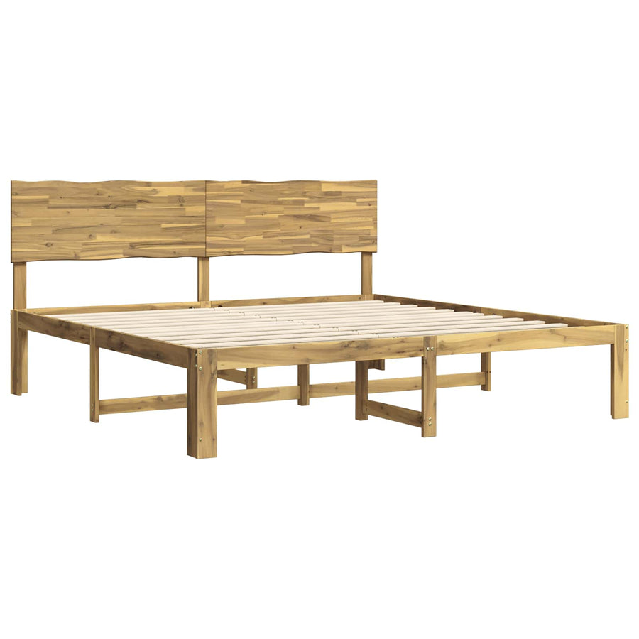 Tweepersoonsbed met hoofdeinde ROSTOCK Wit 180 x 200 cm