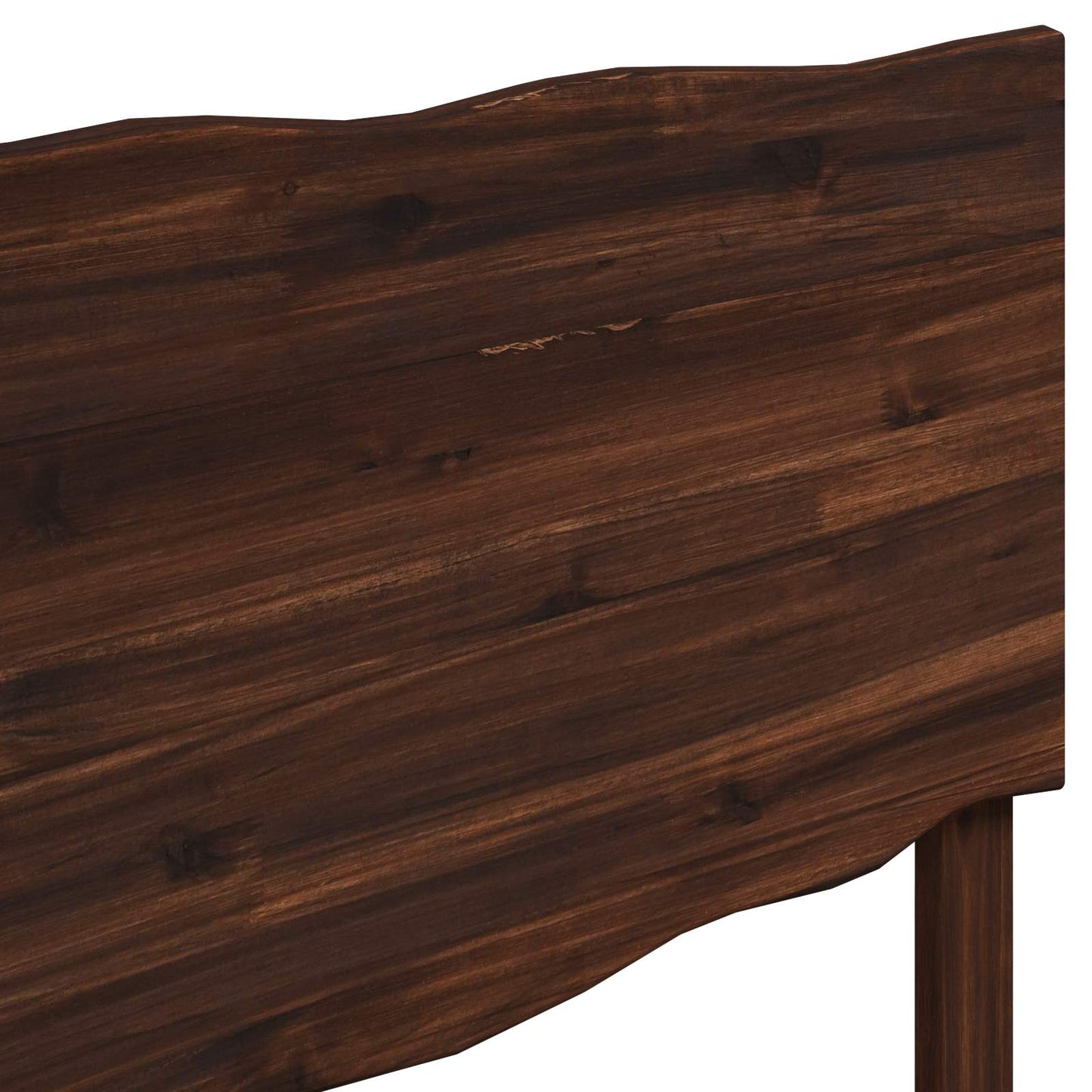 Tweepersoonsbed met hoofdeinde ROSTOCK Donkerbruin 200 x 200 cm
