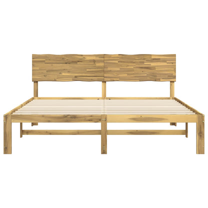 Tweepersoonsbed met hoofdeinde ROSTOCK Wit 200 x 200 cm