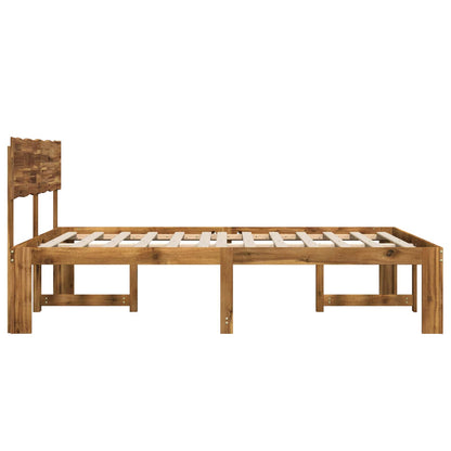 Tweepersoonsbed met hoofdeinde ROSTOCK Naturel 150 x 200 cm