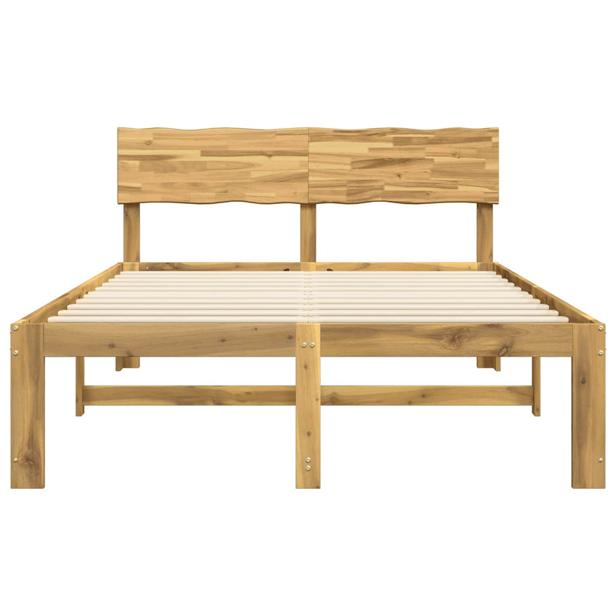 Tweepersoonsbed met hoofdeinde ROSTOCK Wit 150 x 200 cm