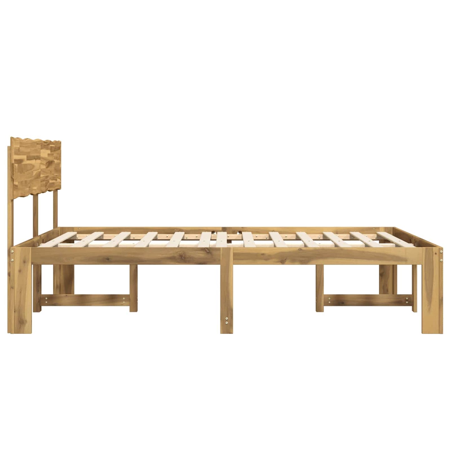 Tweepersoonsbed met hoofdeinde ROSTOCK Wit 150 x 200 cm
