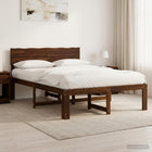 Bed 160x200 cm massief acaciahout donkerbruin