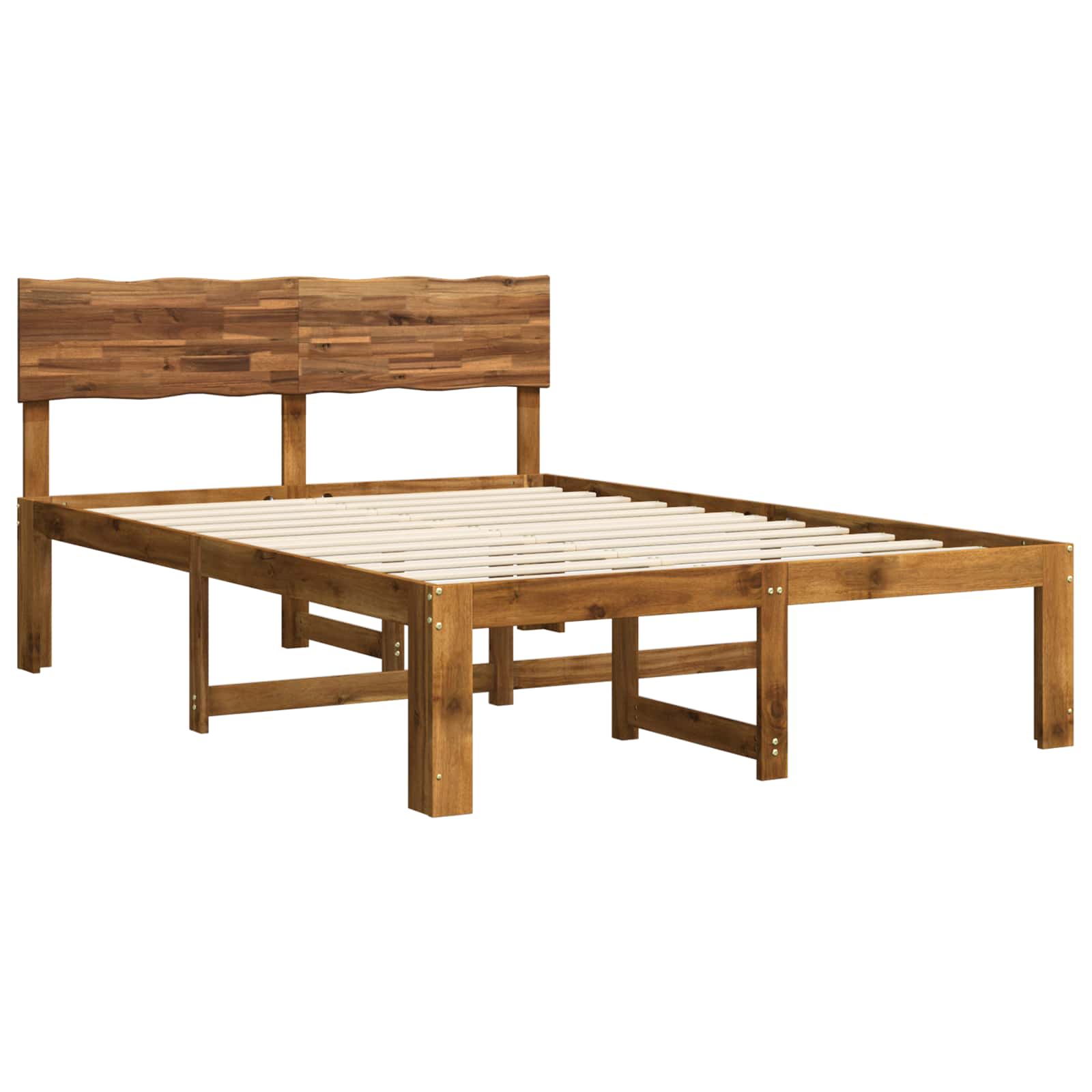 Tweepersoonsbed met hoofdeinde ROSTOCK Naturel 160 x 200 cm