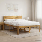 Bed 160x200 cm massief acaciahout wit