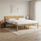 Tweepersoonsbed 180x200 cm massief acaciahout wit