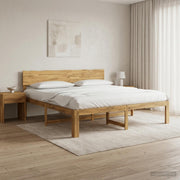 Tweepersoonsbed 180x200 cm massief acaciahout wit