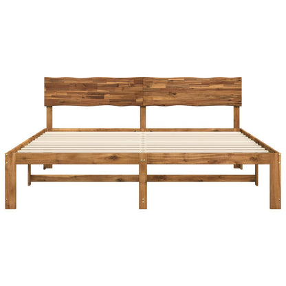 Tweepersoonsbed met hoofdeinde ROSTOCK Naturel 200 x 200 cm