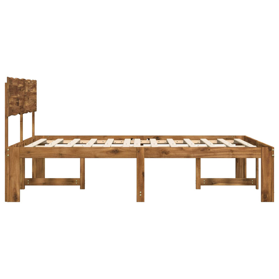 Tweepersoonsbed met hoofdeinde ROSTOCK Naturel 200 x 200 cm