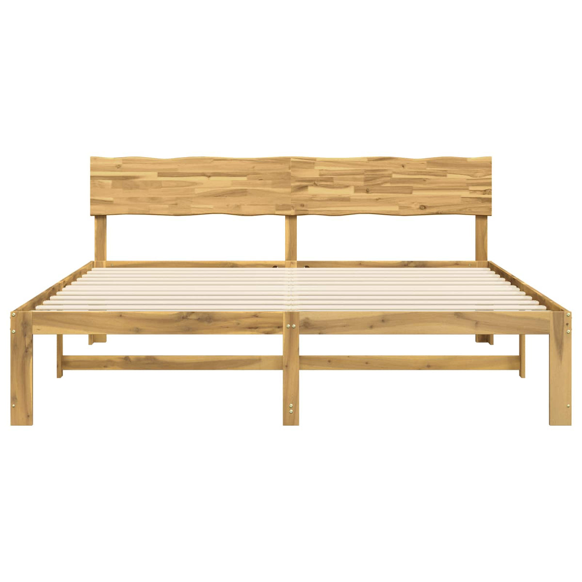 Tweepersoonsbed met hoofdeinde ROSTOCK Wit 200 x 200 cm
