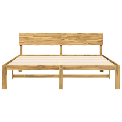Tweepersoonsbed met hoofdeinde ROSTOCK Wit 200 x 200 cm