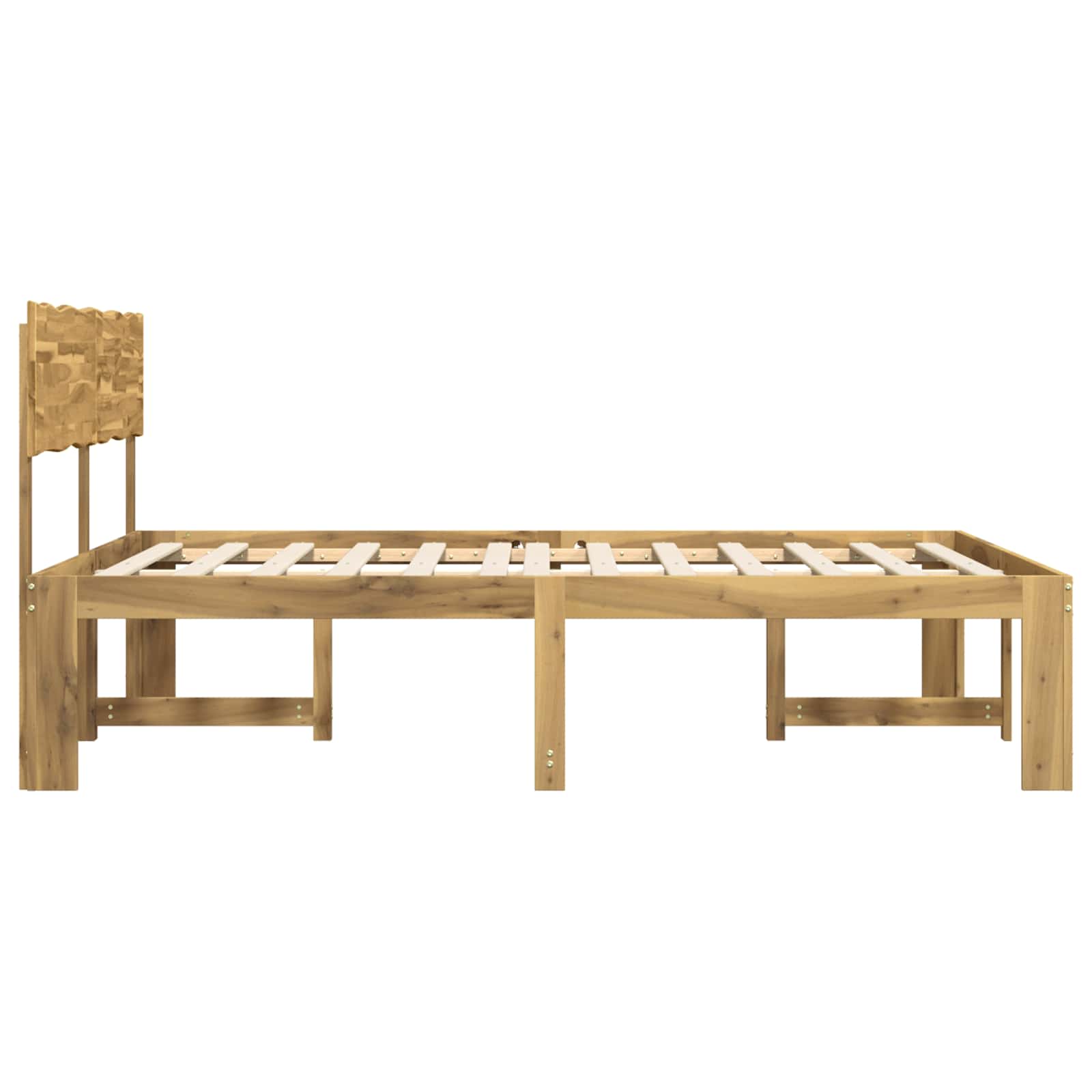 Tweepersoonsbed met hoofdeinde ROSTOCK Wit 200 x 200 cm