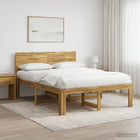 Bed 135x190 cm acaciahout wit