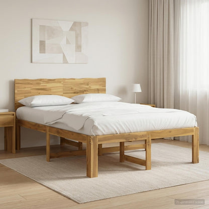 Tweepersoonsbed met hoofdeinde ROSTOCK Wit 140 x 190 cm
