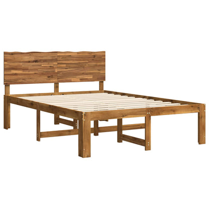 Tweepersoonsbed met hoofdeinde ROSTOCK Naturel 140 x 200 cm