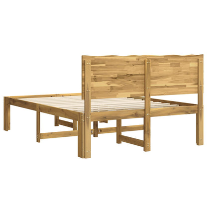 Tweepersoonsbed met hoofdeinde ROSTOCK Wit 140 x 200 cm