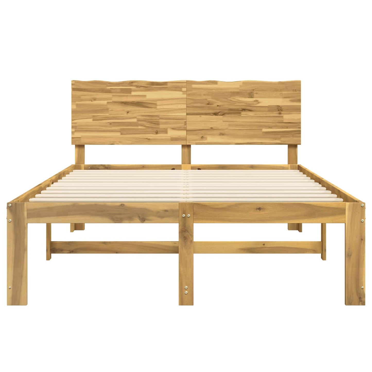 Tweepersoonsbed met hoofdeinde ROSTOCK Wit 140 x 200 cm