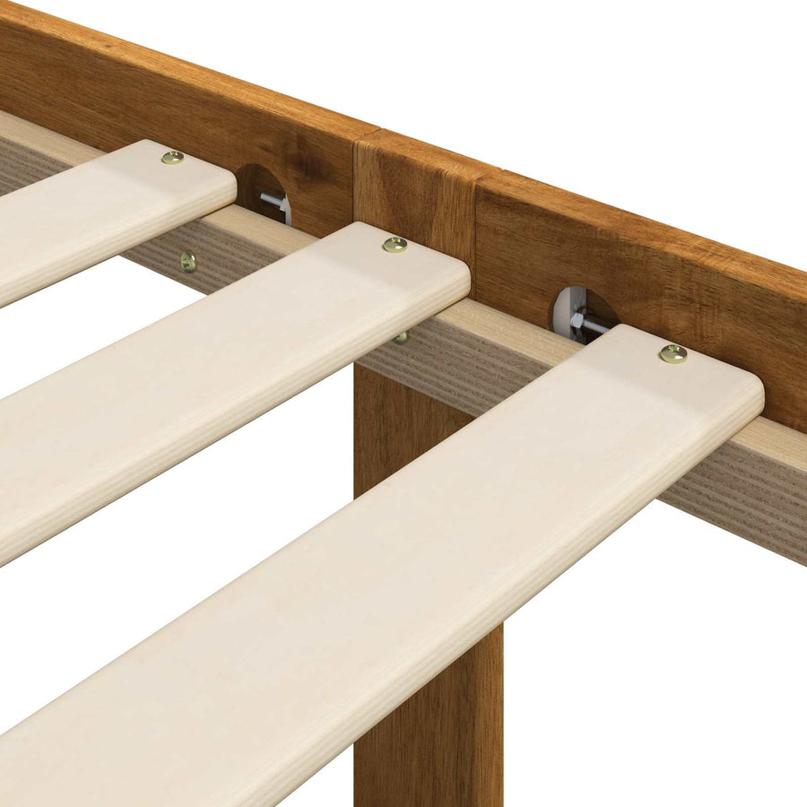 Tweepersoonsbed met hoofdeinde ROSTOCK Naturel 150 x 200 cm