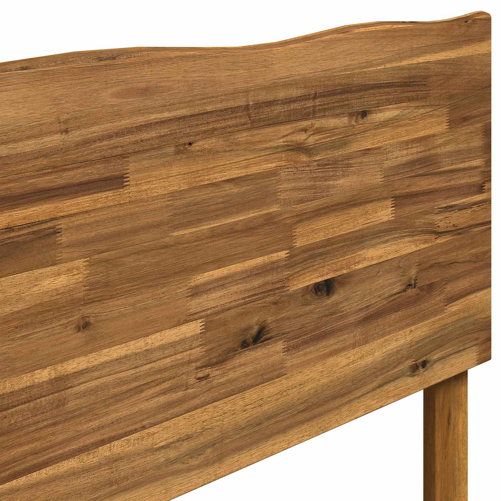 Tweepersoonsbed met hoofdeinde ROSTOCK Naturel 150 x 200 cm