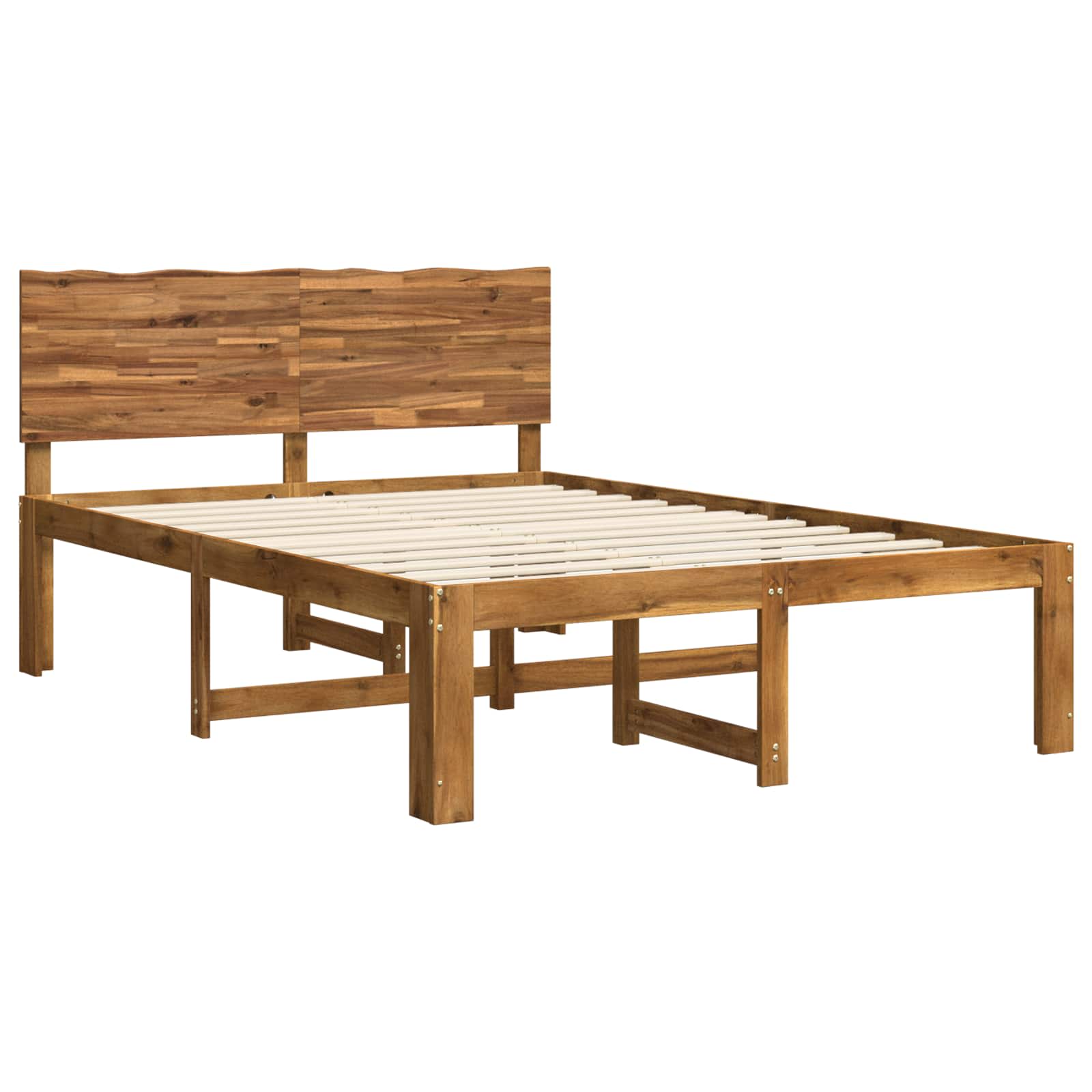 Tweepersoonsbed met hoofdeinde ROSTOCK Naturel 150 x 200 cm