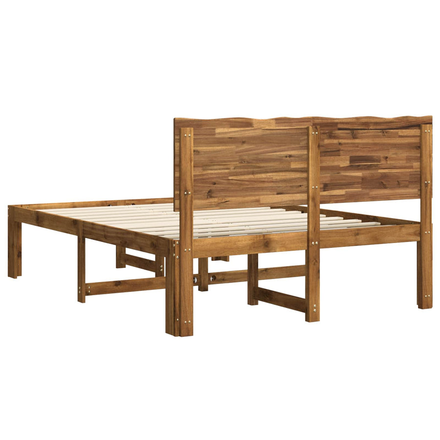 Tweepersoonsbed met hoofdeinde ROSTOCK Naturel 150 x 200 cm
