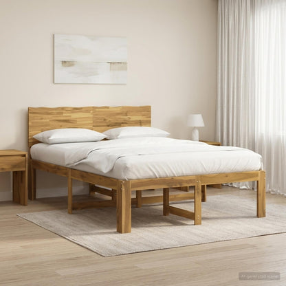 Tweepersoonsbed met hoofdeinde ROSTOCK Wit 150 x 200 cm