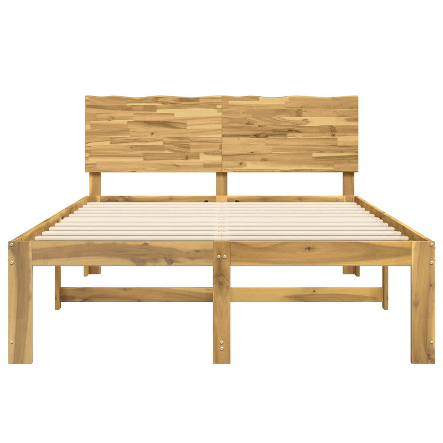 Tweepersoonsbed met hoofdeinde ROSTOCK Wit 150 x 200 cm
