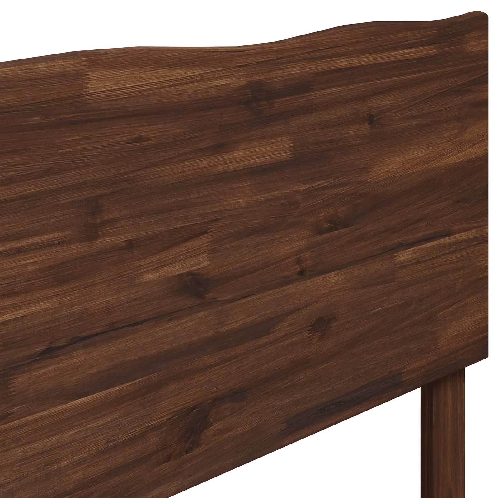 Tweepersoonsbed met hoofdeinde ROSTOCK Donkerbruin 180 x 200 cm