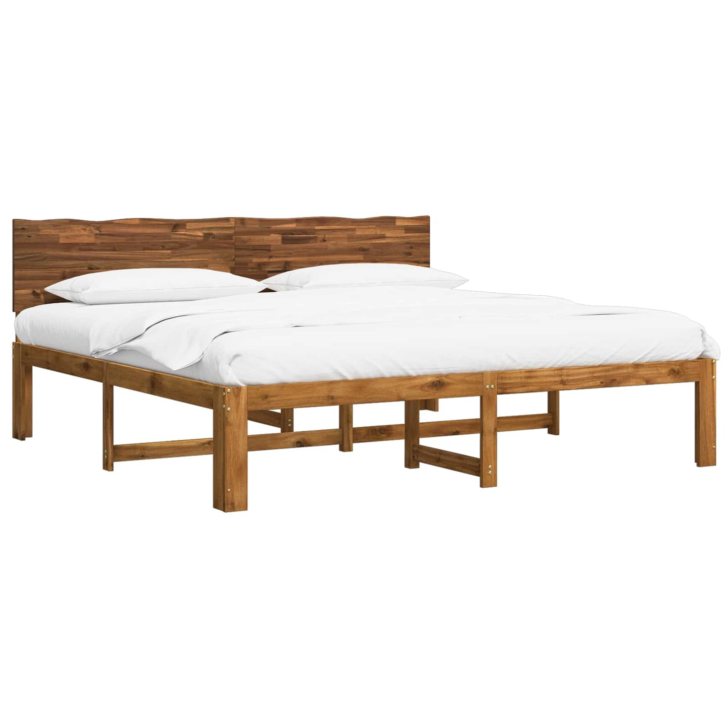 Tweepersoonsbed met hoofdeinde ROSTOCK Naturel 180 x 200 cm
