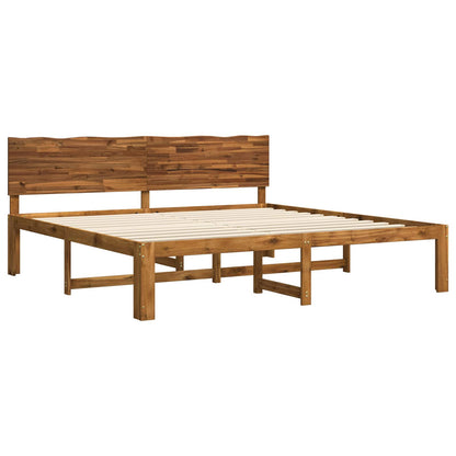 Tweepersoonsbed met hoofdeinde ROSTOCK Naturel 180 x 200 cm