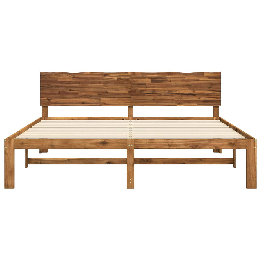 Tweepersoonsbed met hoofdeinde ROSTOCK Naturel 180 x 200 cm