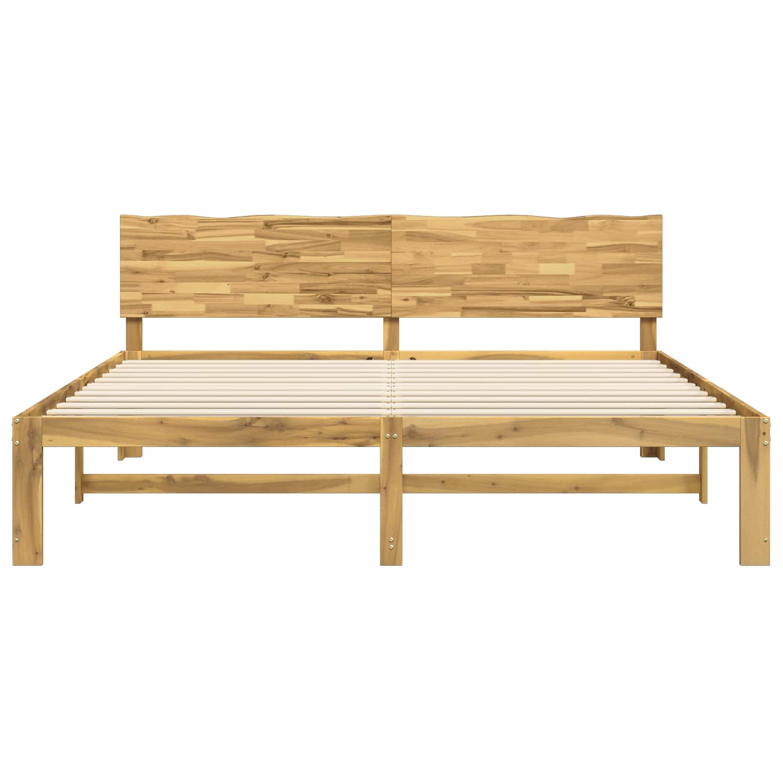 Tweepersoonsbed met hoofdeinde ROSTOCK Wit 180 x 200 cm