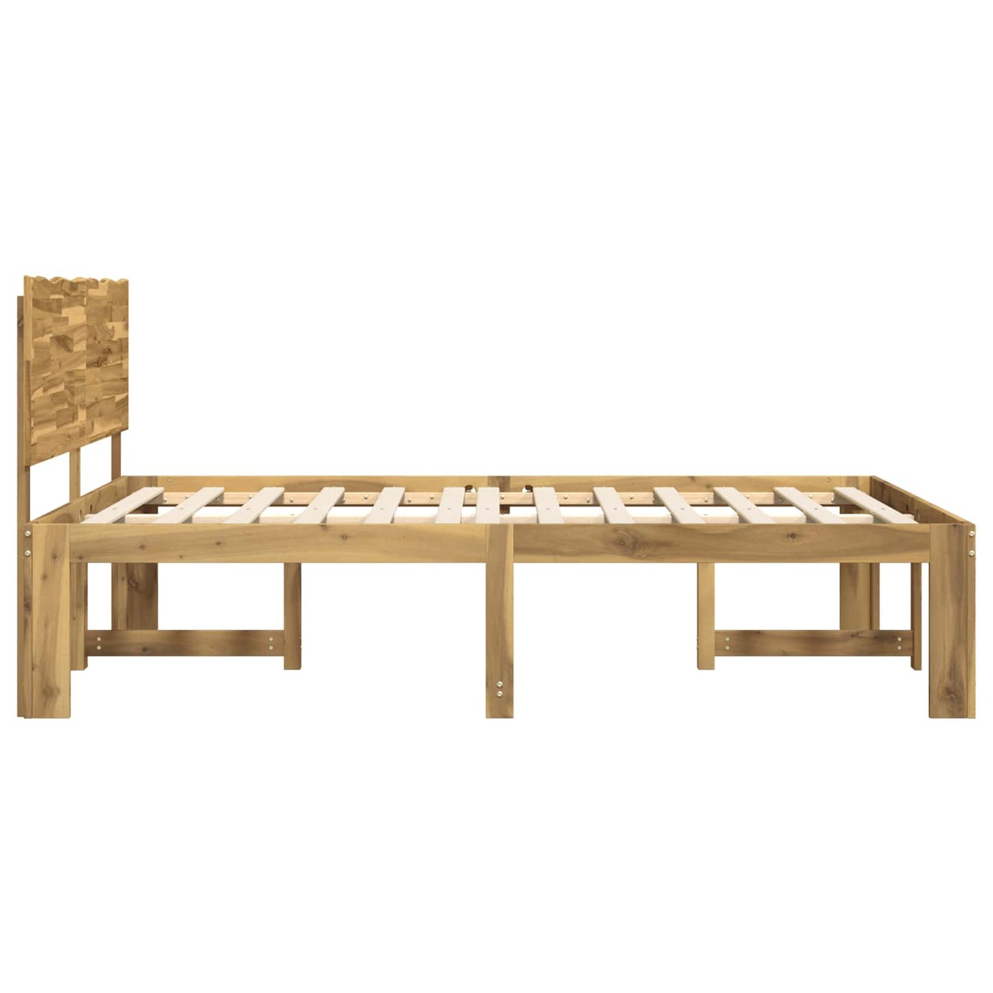 Tweepersoonsbed met hoofdeinde ROSTOCK Wit 180 x 200 cm