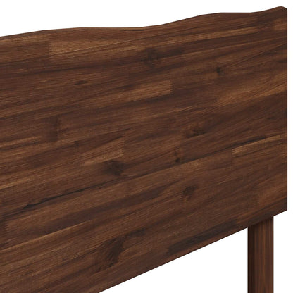 Tweepersoonsbed met hoofdeinde ROSTOCK Donkerbruin 200 x 200 cm