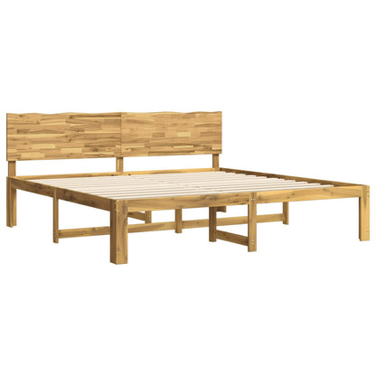 Tweepersoonsbed met hoofdeinde ROSTOCK Wit 200 x 200 cm