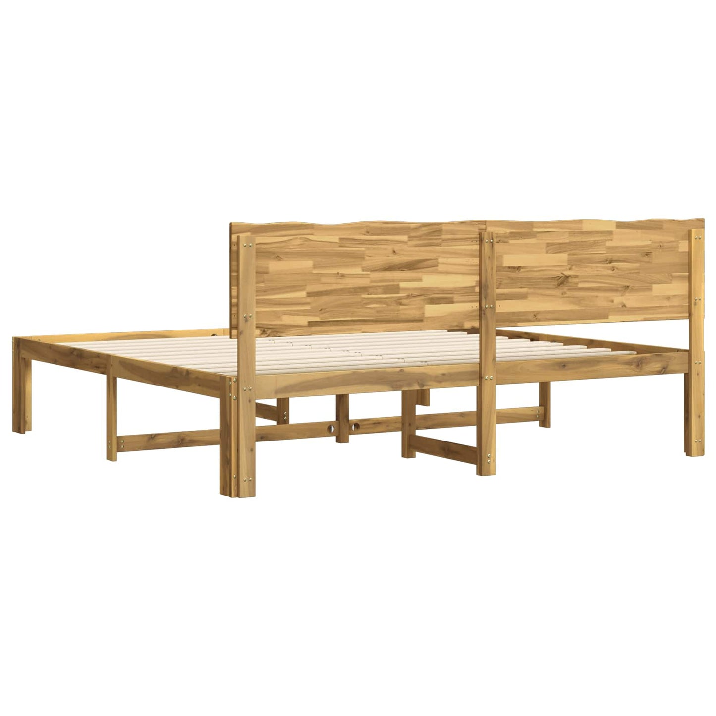 Tweepersoonsbed met hoofdeinde ROSTOCK Wit 200 x 200 cm