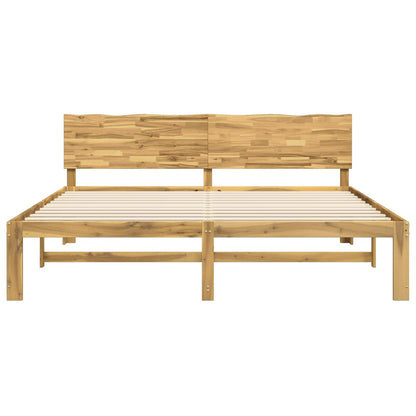 Tweepersoonsbed met hoofdeinde ROSTOCK Wit 200 x 200 cm