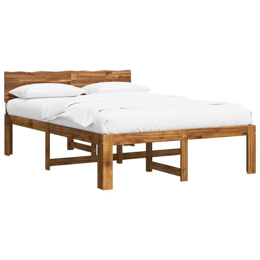 Tweepersoonsbed met hoofdeinde ROSTOCK Naturel 150 x 200 cm