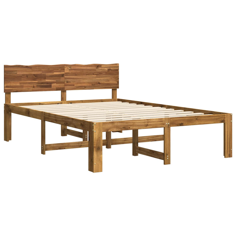 Tweepersoonsbed met hoofdeinde ROSTOCK Naturel 150 x 200 cm