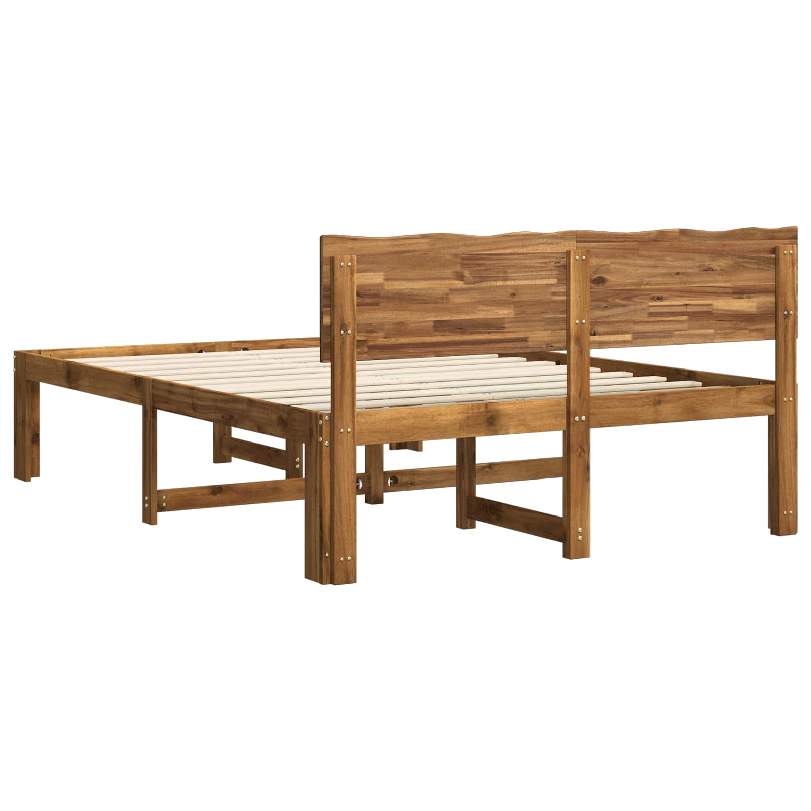 Tweepersoonsbed met hoofdeinde ROSTOCK Naturel 150 x 200 cm