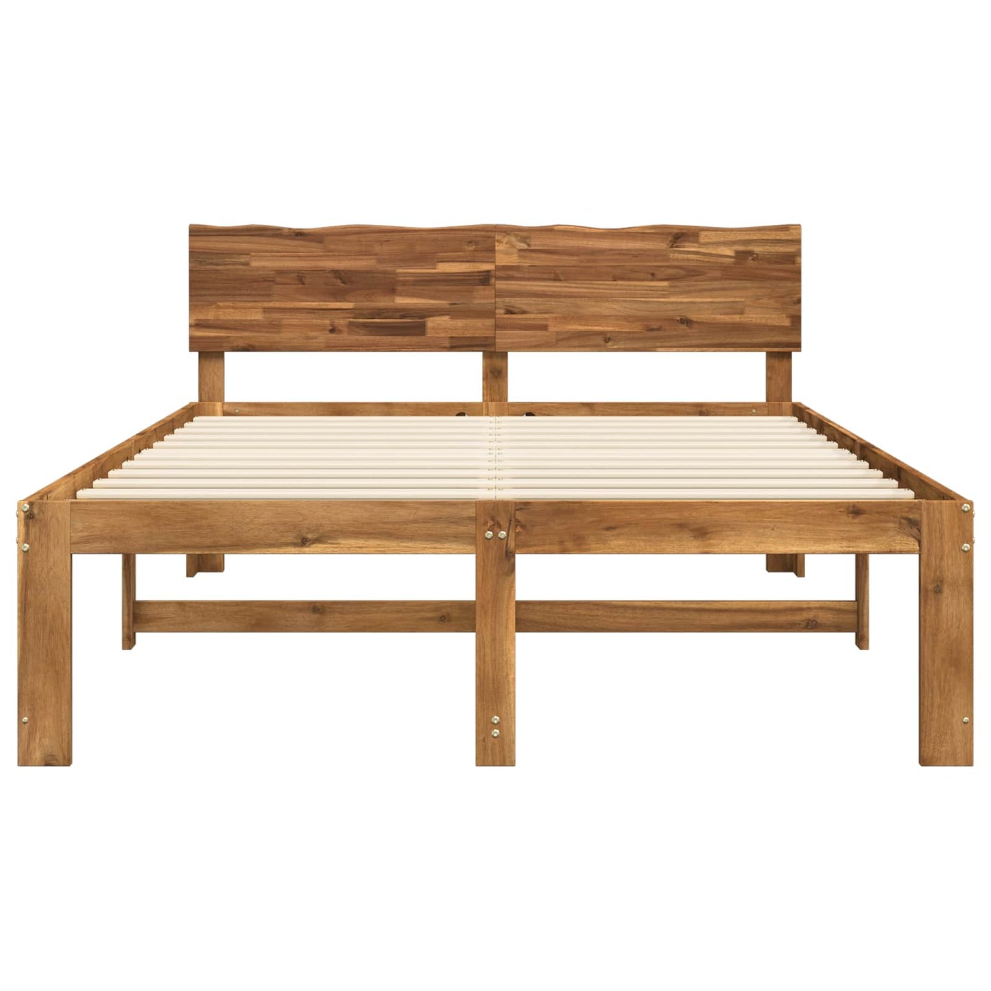 Tweepersoonsbed met hoofdeinde ROSTOCK Naturel 150 x 200 cm