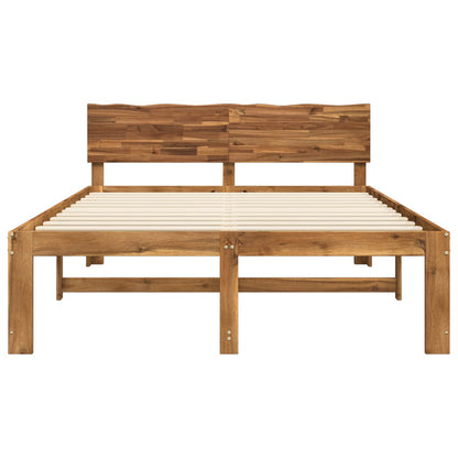 Tweepersoonsbed met hoofdeinde ROSTOCK Naturel 150 x 200 cm